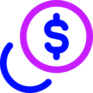 Dollar Coin 1 Icon from Core Neon - Free Set