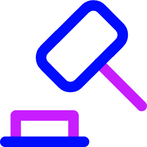 Justice Hammer Icon from Core Neon - Free Set