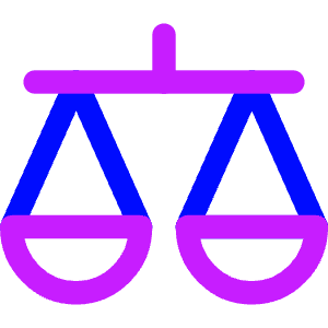 Justice Scale 1 Icon from Core Neon - Free Set