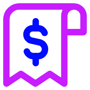 Receipt Icon from Core Neon - Free Set