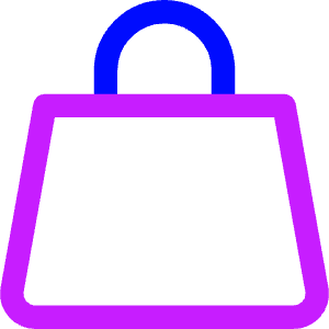 Shopping Bag Hand Bag 2 Icon from Core Neon - Free Set