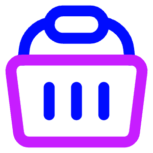 Shopping Basket 1 Icon from Core Neon - Free Set