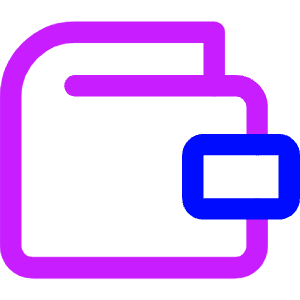 Wallet Icon from Core Neon - Free Set