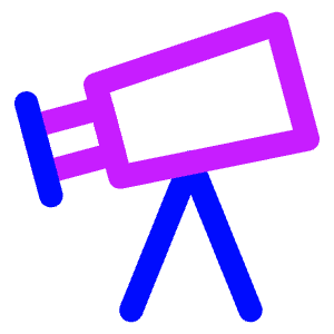 Telescope Icon from Core Neon - Free Set