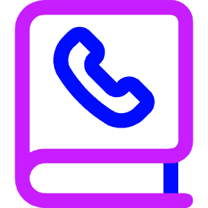 Contact Phonebook 2 Icon from Core Neon - Free Set
