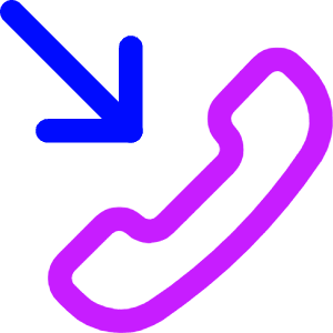 Incoming Call Icon from Core Neon - Free Set