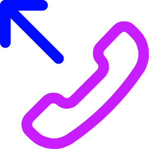 Outgoing Call Icon from Core Neon - Free Set
