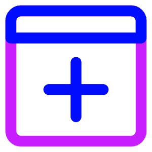 Browser Add Icon from Core Neon - Free Set