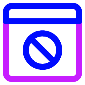 Browser Block Icon from Core Neon - Free Set