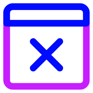 Browser Delete Icon from Core Neon - Free Set