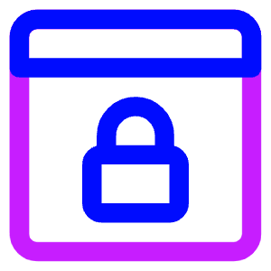 Browser Lock Icon from Core Neon - Free Set