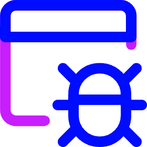 Bug Virus Browser Icon from Core Neon - Free Set