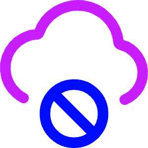 Cloud Block Icon from Core Neon - Free Set