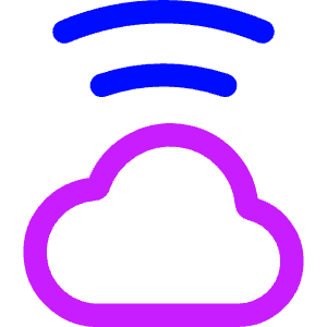 Cloud Wifi Icon from Core Neon - Free Set
