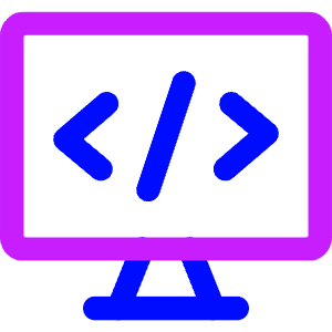 Code Monitor 1 Icon from Core Neon - Free Set
