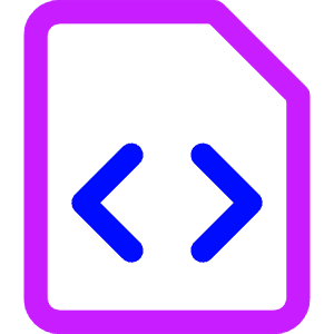 File Code 1 Icon from Core Neon - Free Set