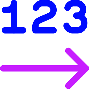 Steps Number Icon from Core Neon - Free Set