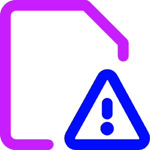 Threat Document Icon from Core Neon - Free Set