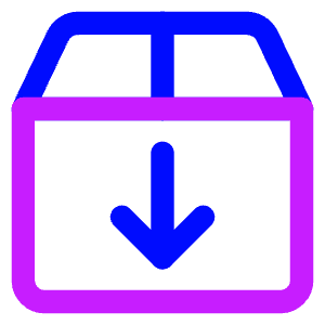 Shipment Download Icon from Core Neon - Free Set