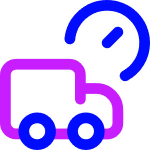 Transfer Truck Time Icon from Core Neon - Free Set