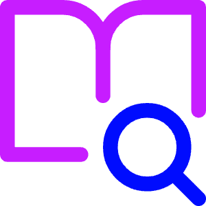 Definition Search Book Icon from Core Neon - Free Set