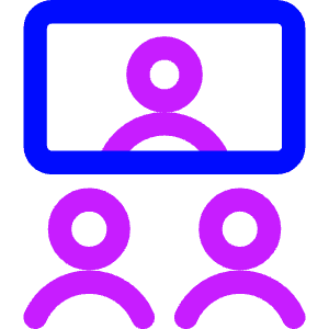 Group Meeting Call Icon from Core Neon - Free Set