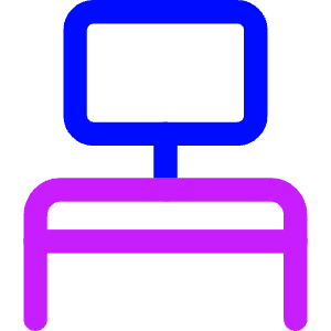 Workspace Desk Icon from Core Neon - Free Set