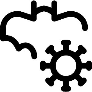 Covid19 Virus Bat Icon from Covid - Free Set