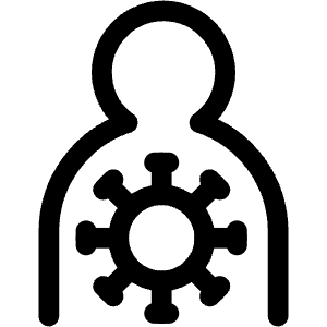 Covid Carrier Human Icon from Covid - Free Set