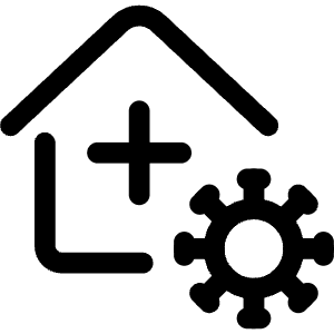 Quarantine Place Hospital Icon from Covid - Free Set