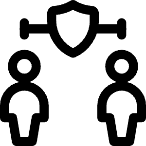 Social Distancing Protect Shield 1 Icon from Covid - Free Set