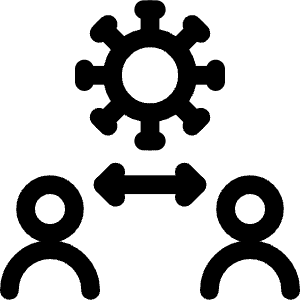 Social Distancing Virus Icon from Covid - Free Set