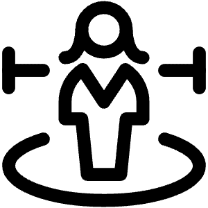 Social Distancing Woman Icon from Covid - Free Set