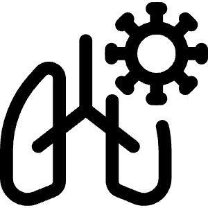 Symptoms Virus Lung Damage Icon from Covid - Free Set