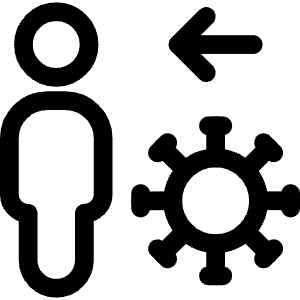 Transmission Virus Human Infected Icon from Covid - Free Set