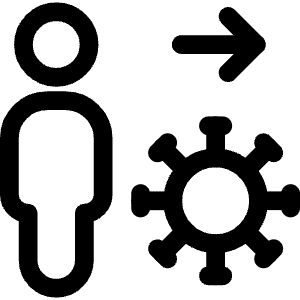 Transmission Virus Human Transmit 2 Icon from Covid - Free Set