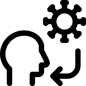 Transmission Virus Inhale Icon from Covid - Free Set