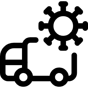 Transmission Virus Transportation Icon from Covid - Free Set