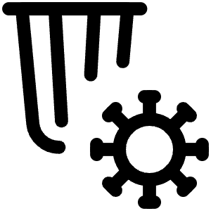 Transmission Virus Trash Bin Icon from Covid - Free Set