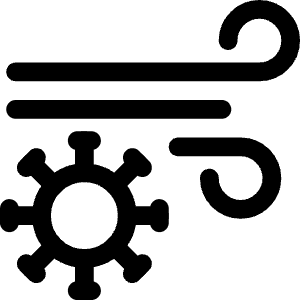 Transmission Virus Wind Breath Icon from Covid - Free Set