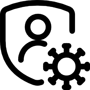 Vaccine Protection People Shield Icon from Covid - Free Set