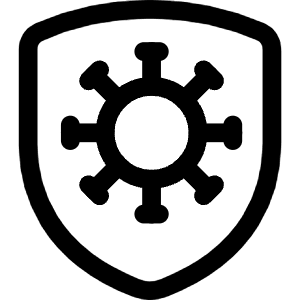 Vaccine Protection Shield Icon from Covid - Free Set