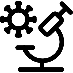 Virus Lab Research Microscope Icon from Covid - Free Set