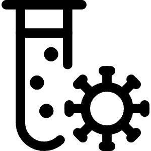 Virus Lab Research Test Tube Icon from Covid - Free Set