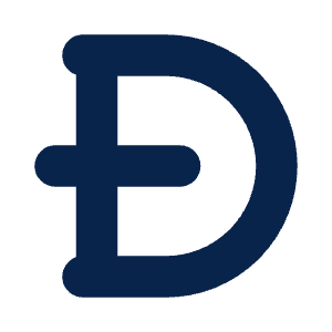 Dogecoin DOGE Fill Icon from Mingcute Fill Set