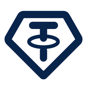 Tether USDT Line Icon from Mingcute Line Set