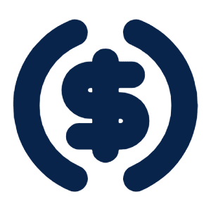 Usd Coin USDC Fill Icon from Mingcute Fill Set