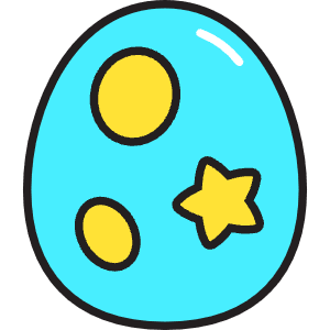 Easter Egg Icon from Stickies Colors - Free Set