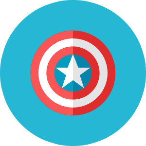 Captain Shield Icon from Kameleon Colors - Free Set