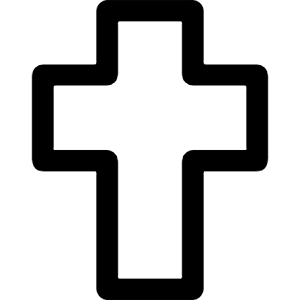 Christian Cross 1 Icon from Core Line - Free Set